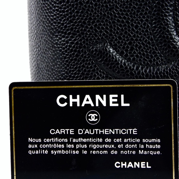 CHANEL Cosmetics Bag Caviar Skin Black - Picture 2 of 12